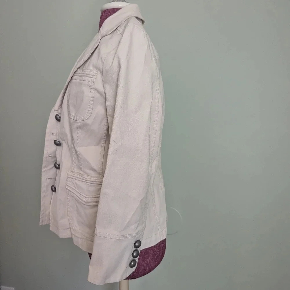 Banana Republic Casual Cream Jacket, US M - Picture 5 of 6
